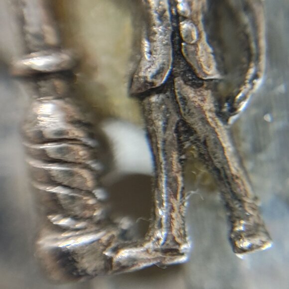 Money Clip New Orleans Souvenir Vintage Dollar Sign Cowboy Design Silver Tone - Picture 4 of 10